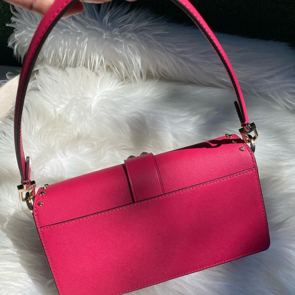 Michael Kors Greenwich Studded Leather convertable bag - Picture 6 of 11